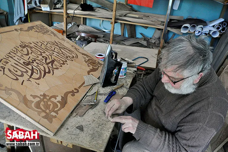 Rus ressam, marküteri sanatıyla Kur'an'dan 20 ayeti tablolaÅtırdı