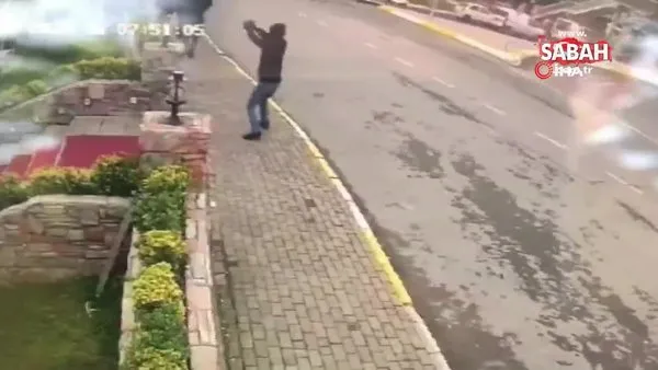 Küçükçekmece’de restorana düzenlenen silahlı saldırının görüntüsü ortaya çıktı | Video