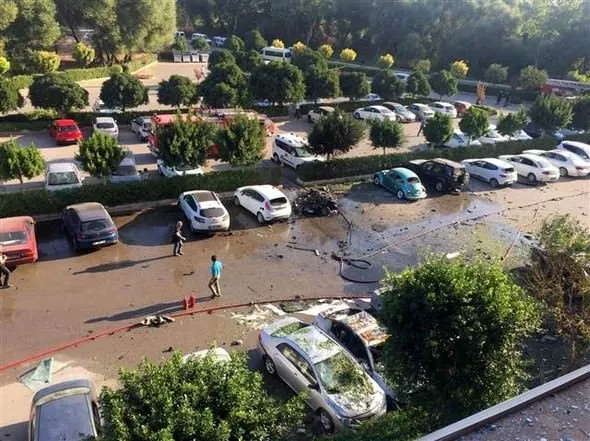 Antalya'daki patlamadan kareler