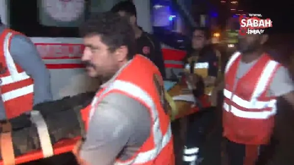 Çatalca’da kontrolden çıkan araç takla attı: 14 yaralı | Video