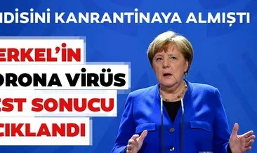 Son dakika: Almanya Başbakanı Angela Merkel’in corona virüs test sonucu belli oldu