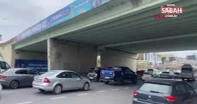 Maltepe’de köprüde beton döküldü, itfaiye önlem aldı | Video