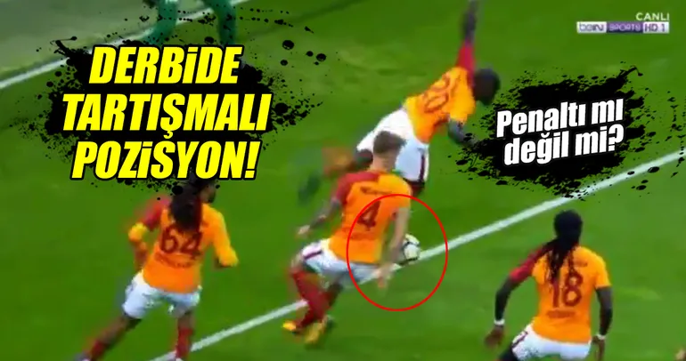 Derbide tartışmalı penaltı pozisyonu!
