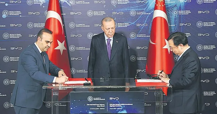 Dünya devi BYD’den Türkiye’ye yatırım!: 1 milyar dolar yatırım 5 bin kişiye istihdam