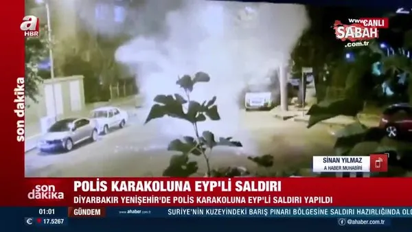 Son dakika: Diyarbakır'da karakola EYP'li saldırı! | Video