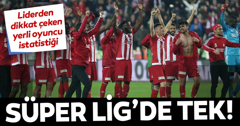 Sivasspor’dan dikkat çeken yerli oyuncu istatistiği: Süper Lig’de tek