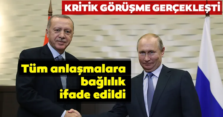 Son dakika: Cumhurbaşkanı Recep Tayyip Erdoğan, Rusya Devlet Başkanı Vladimir Putin ile telefonda görüştü