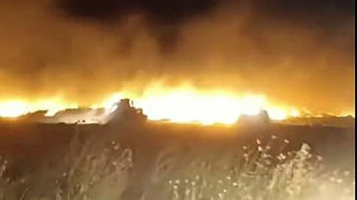 Mardin’de 110 dönüm buğday ekili arazi yandı Mardin’de 110 dönüm buğday ekili arazi yandı