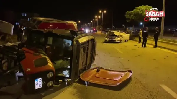 Ankara Çubuk'ta trafik kazası: 1 yaralı | Video