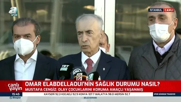 SON DAKİKA! Galatasaray Başkanı Cengiz'den canlı yayında flaş Omar Elabdellaoui açıklaması 