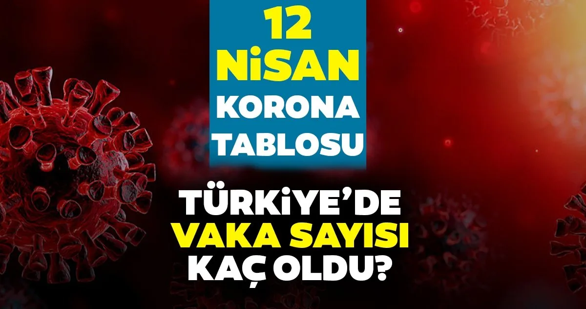 12 nisan koronavirus tablosu aciklandi saglik bakanligi 12 nisan korona tablosu ile turkiye de corona virusu vaka sayisi verileri galeri turkiye