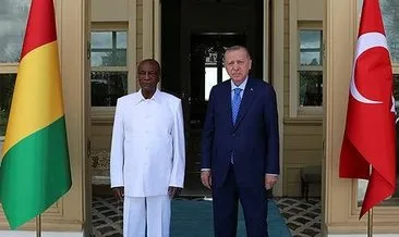 Başkan Erdoğan, Gine Cumhurbaşkanı Conde ile görüştü