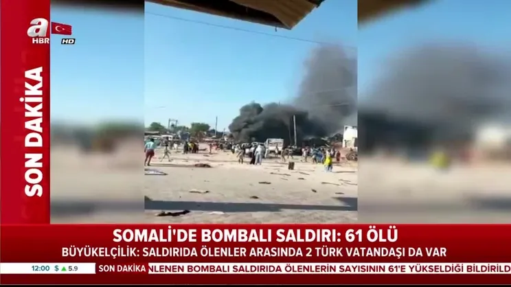 Somali'de bombalı saldırı: 61 ölü var