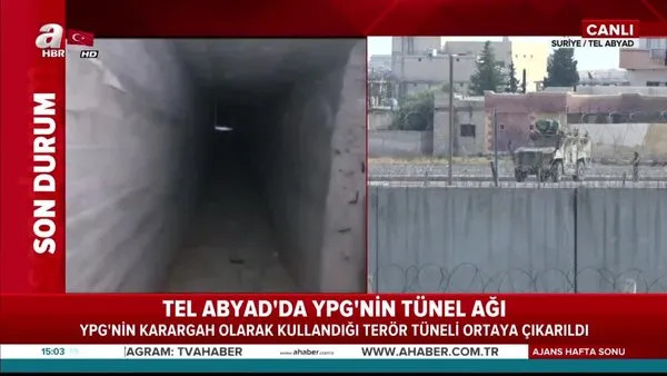 Tel-Abyad'da PKK/YPG'ye ait tünel tespit edildi