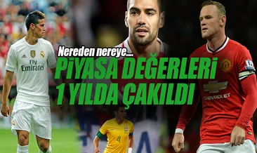 Piyasa değerleri 1 yılda çakıldı