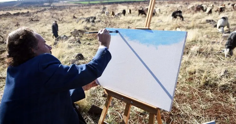 Siverekli Picasso destek bekliyor! Çoban ressam, 60 eserini Almanya, İstanbul ve Mersin’e sattı