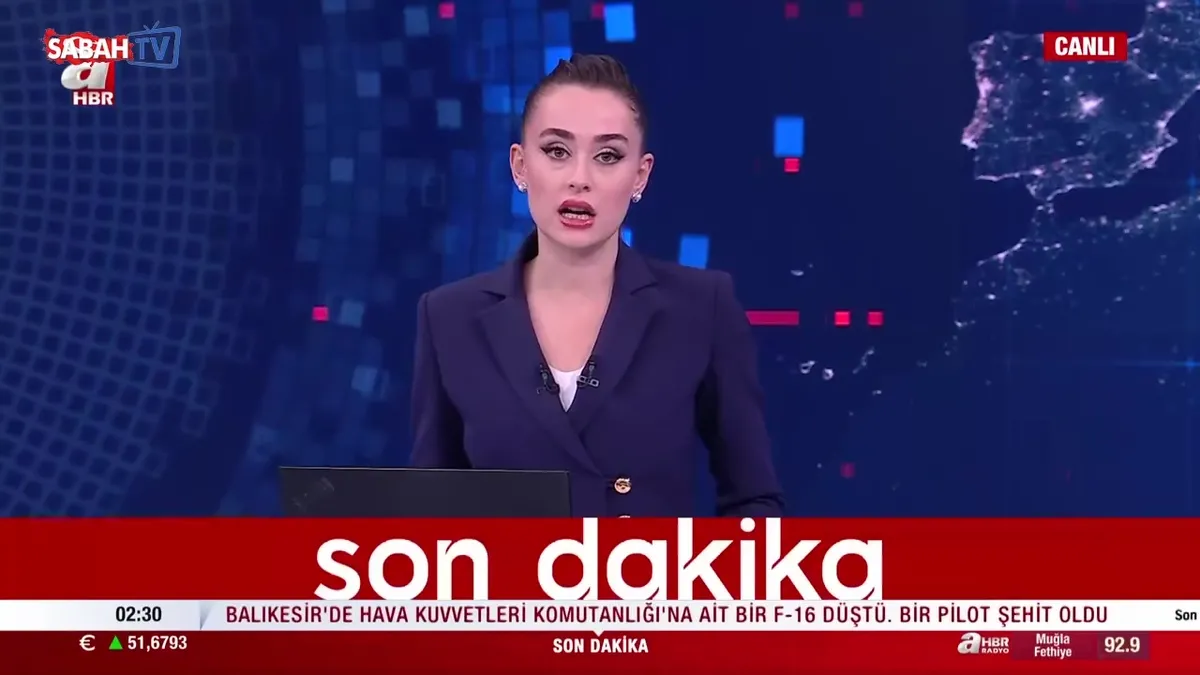 Balıkesir’de F-16 uçağı düştü videosunu izle