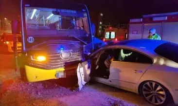 Bursa'da özel halk otobüsü ile otomobil çarpıştı: 7 yaralı #bursa
