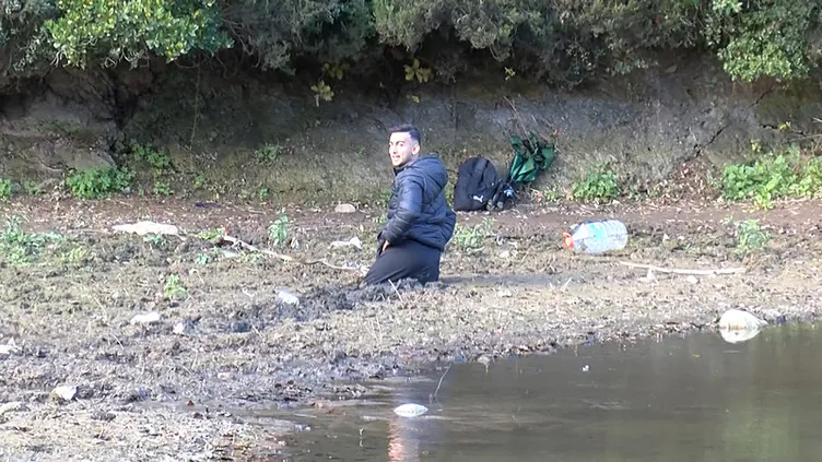 Gölde balık tutmak isteyince olanlar oldu: Balık olup yakalandık