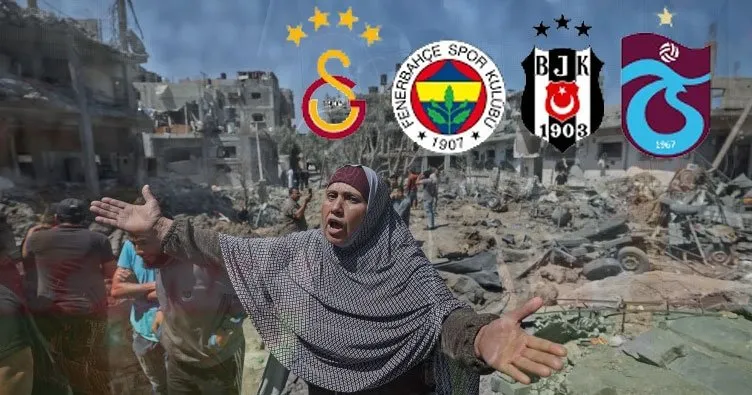Beşiktaş, Fenerbahçe, Galatasaray ve Trabzonspor, Filistin için tek yürek!