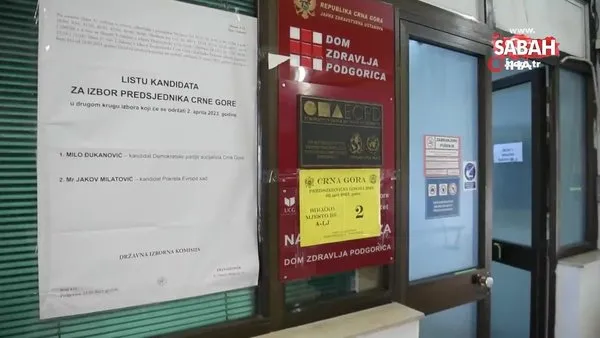 Karadağ'da halk cumhurbaşkanlığı seçiminin ikinci turunda sandık başında | Video