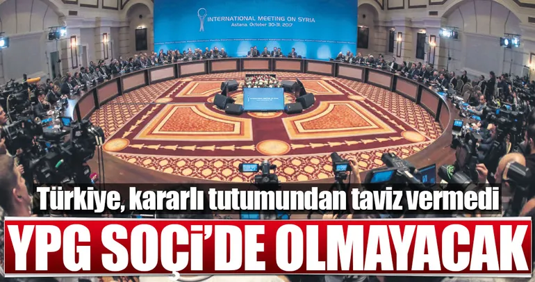 YPG Soçi’de olmayacak