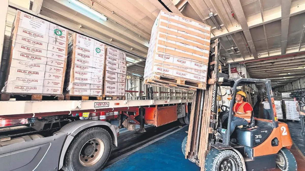 İyilik gemisi Mısır’a ulaştı