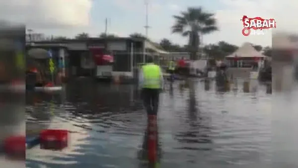 Seferihisar deprem sonrası sular altında kaldı | Video