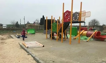 Köy çocukları parka kavuştu