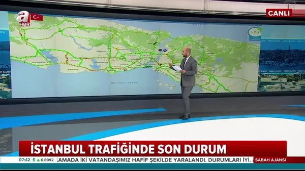 Son Dakika | İstanbul trafik durumu: İstanbul'da trafik yoğunluk haritasında son durum ne? | Video