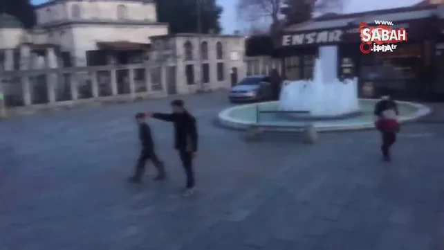 Eyüpsultan Meydanı’nda pitbull dehşeti | Video