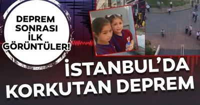 İstanbul’daki depremden ilk görüntüler geldi!