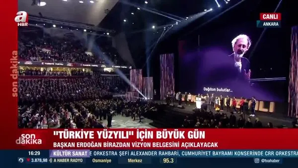 Başkan Recep Tayyip Erdoğan'dan salona tarihi giriş: Yarın değil, hemen şimdi! Başlasın Türkiye Yüzyılı | Video
