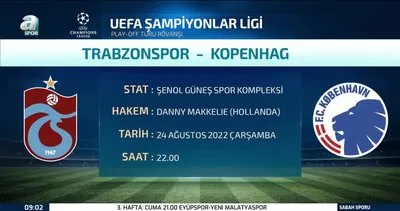 Trabzonspor Kopenhag MUHTEMEL 11’LER BELLİ OLDU | Şampiyonlar Ligi için son engel | Video