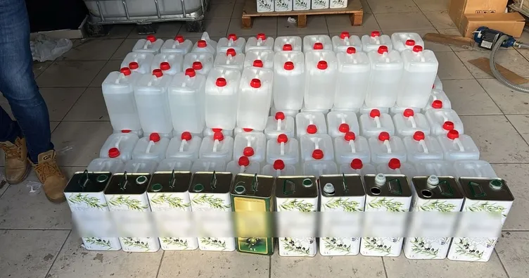 Üç bin litre kaçak alkol buldular