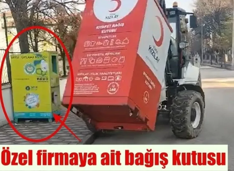 Erdal Beşikçioğlu yine sahnede tiyatro değil gerçek! Kızılay’ın bağış kutularını çöpe attı