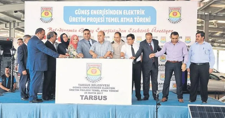 Tarsus’ta güneş enerjisi santralinin temeli atıldı