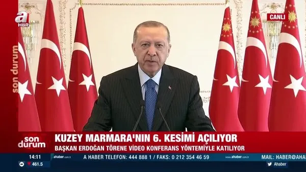 Son dakika! Başkan Erdoğan'dan Kuzey Marmara Otoyolu 6. Kesim Açılış Töreninde önemli açıklamalar | Video