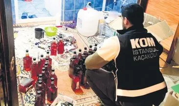 Sahte içki üreticilerine operasyon