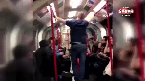 Metroda Asyalı kadına saldırmaya çalışan adama yolcular müdahale etti | Video