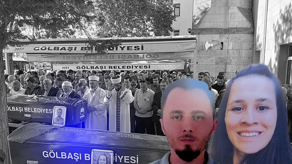 Beton kemer üzerlerine devrilmişti: Talihsiz çift son yolculuğuna uğurlandı! Beton kemer üzerlerine devrilmişti: Talihsiz çift son yolculuğuna uğurlandı!