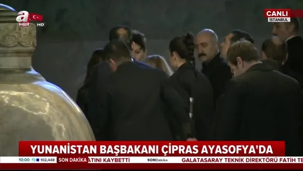 Yunanistan Başbakanı Çipras, Ayasofya'yı ziyaret etti