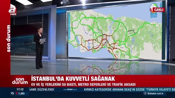 SON DAKİKA | İstanbul yağmura teslim oldu: Trafik kilitlendi! İşte yol durumu! | Video