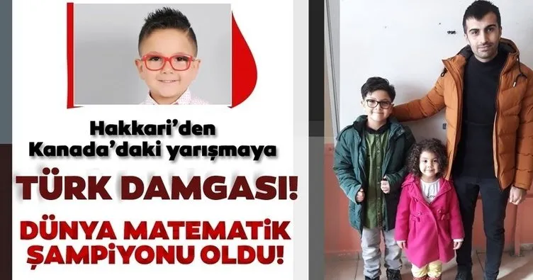 Son dakika: Hakkari’den Kanada’daki yarışmaya Türk Damgası! Dahi çocuk Yusuf, matematikte dünya şampiyonu