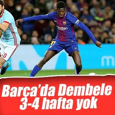 Barcelona Da Dembele 3 4 Hafta Yok Sanal Basin