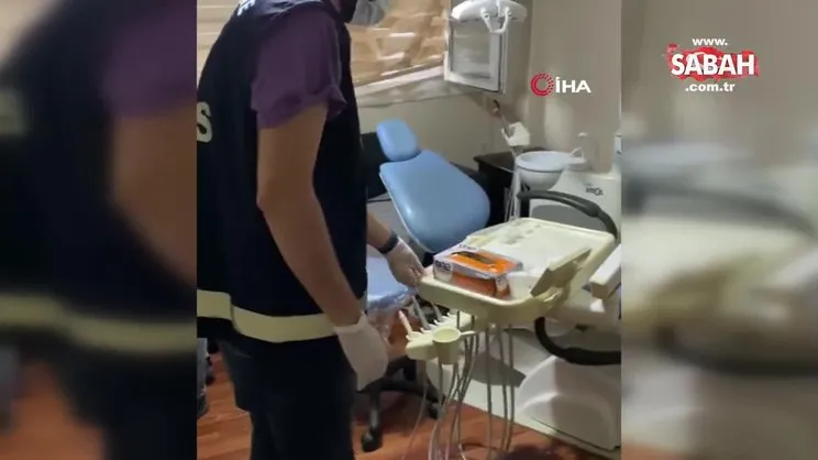 İstanbul’da kaçak diş muayenehanesine baskın: Sahte doktor gözaltına alındı | Video