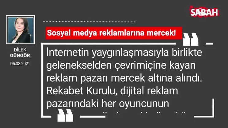 Dilek Güngör | Sosyal medya reklamlarına mercek!