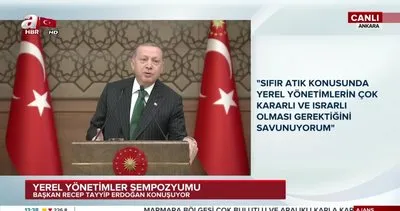 Başkan Erdoğan Yerel Yönetimler Sempozyumu’nda önemli açıklamalarda bulundu