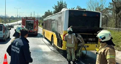 İETT otobüsünde çıkan yangın korkuttu