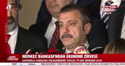 Ekonomi zirvesi sona erdi! Merkez Bankası Başkanı Şahap Kavcıoğlu’ndan ilk açıklama